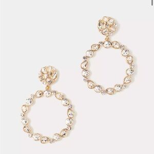 Lilly Pulitzer Party Punch Hoop Earrings Gold Silver